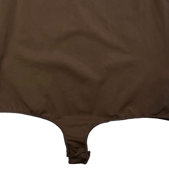 SKIMS Essential Crew Neck‎ Sleeveless Bodysuit NEW Chocolate Womens 4X/5X - Picture 5 of 11